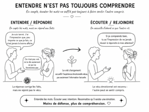Un homme dit avoir l’impression de ne jamais répondre aux attentes de sa partenaire, qui passe d’une réaction défensive à une écoute plus réceptive